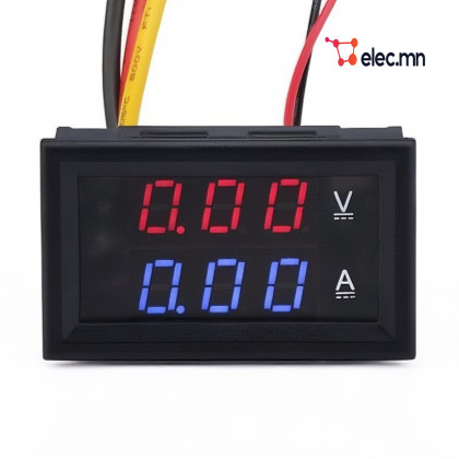 DC 100V 10A Voltmeter Ammeter Blue + Red LED Amp Dual Digital Volt MeterA meter