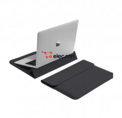 Black Laptop Sleeve with Adjustable Stand Functionality” 13.6inch