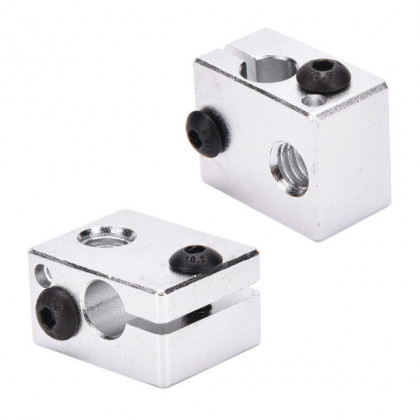 Aluminium Heat Block For 3D Printer V6 J-head Makerbot MK7/MK8 Extruders