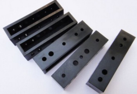 5pcs black plastic strip