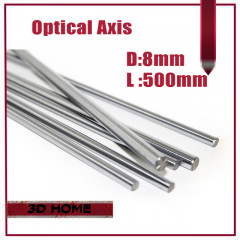 OD 8mm x 500mm Cylinder Liner Rail Linear Shaft Optical Axis chrome For 3D Printer Accessory 8mm linear shaft 500mm