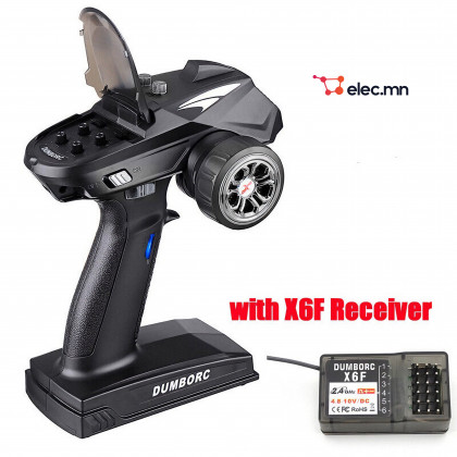 DumboRC X6 RC Transmitter 2.4G 6CH with X6FG/X6F Receiver