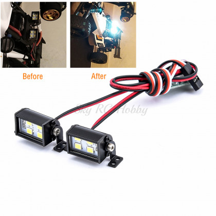 LED Light Bar Roof Lamp CH3 Control for 1/10 RC Crawler Axial Capra SCX10 II 90046 RGT EX86100 TRX6 TRX4 D90