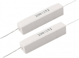 Fixed Resistors 20W 12 Ohm 5% Wire Wound Ceramic Single Resistors Cement Resistors