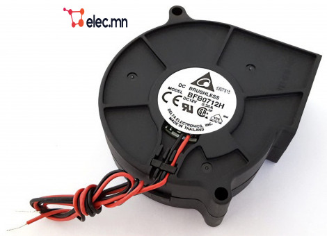 12V .36A Brushless DC Fan Blower 2 Wire