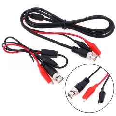 0.5m Digital Oscilloscope Probe Bnc Test Leads Bnc Q9 Male To Dual Alligator Clips