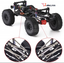 Climbing frame imitates TRX4 313mm wheelbase frame, door bridge version nylon chassis, with differential lock high and low gears