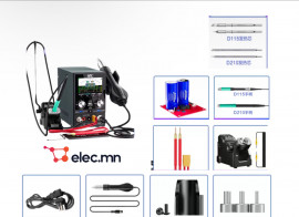 i2C Soldering Station with Hot Air Gun and Power Supply