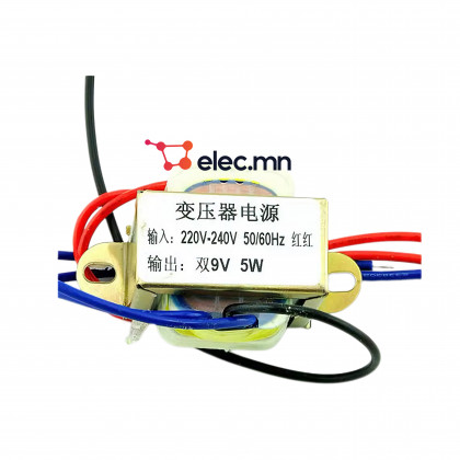 5w 220v-9v transformater