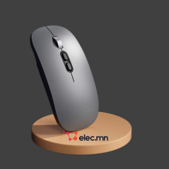 Wireless Mouse with Bluetooth and 2.4G Connectivity – Ultra Portable Design” /саарал/