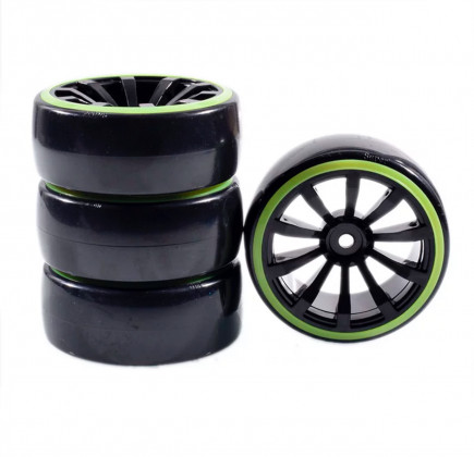 Rc wheel 1:10 4pcs (green)