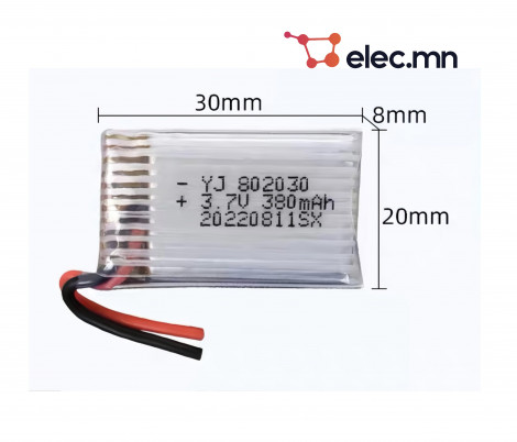 3.7v 380mah