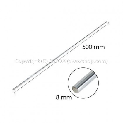 OD 8mm x 500mm Cylinder Liner Rail Linear Shaft Optical Axis chrome For 3D Printer Accessory 8mm linear shaft 500mm