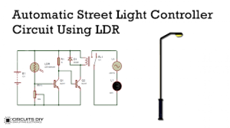 Automatic Street Light Controller Circuit Using Relays and LDR