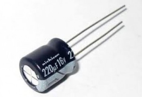 Electrolytic capacitor 220uF 10V