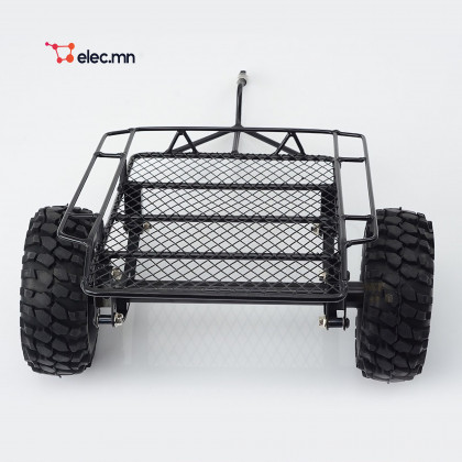 Simulation climbing car DIY trailer 1/10 D90 SCX10 small trailer bucket 1/8 double axle metal large trailer