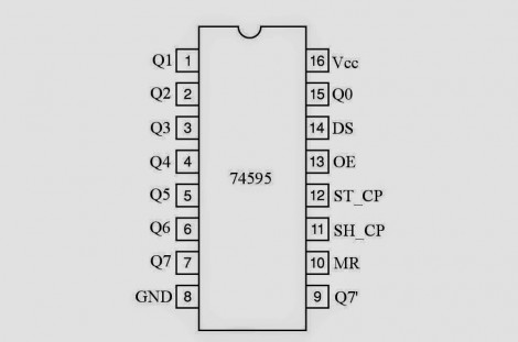 SN74HC595 NOR gate DIP 16