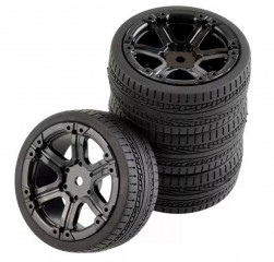 Rc wheel 1:10 4pcs ( black 6)