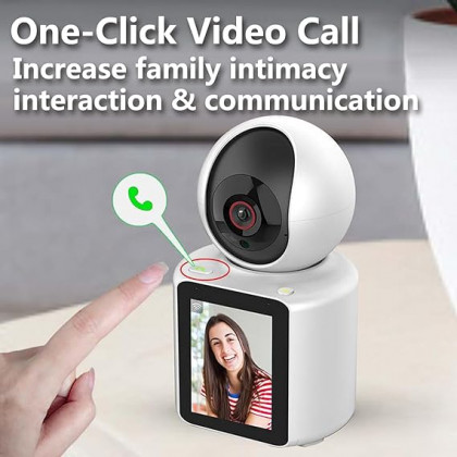 Video Calling Camera with 2.8 inch HD Screen,1080P Video Indoor Camera Actively Call with Phone App, Pet Camera