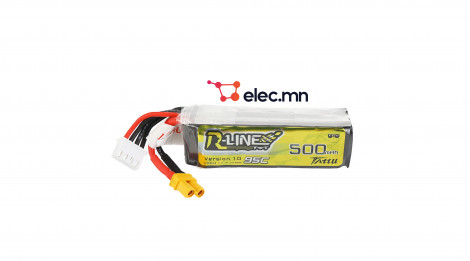 TATTU R-LINE 11.1v 95C 3S 500MAH LIPO BATTERY Xt30