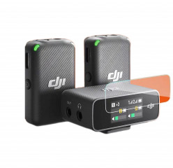 Suitable for DJI Mic tempered film wireless microphone receiver screen film one-to-two protective high-definition film