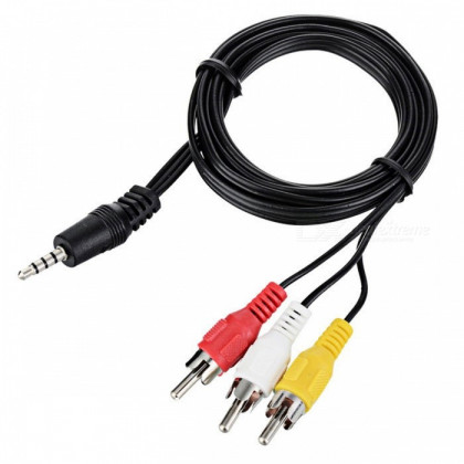 3.5mm Male to 3-RCA AV Cable (1.5M)