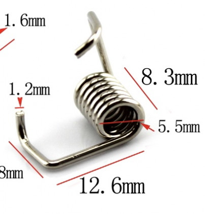 Torsion springs Accumulator springs DIY elastic opposite circlips Homemade torque rod shock absorber